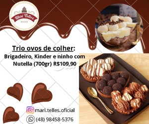 Trio Ovos de Páscoa Palhoça
